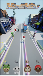 Pride Run gameplay screen
