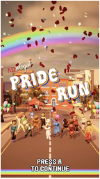 Pride Run main menu